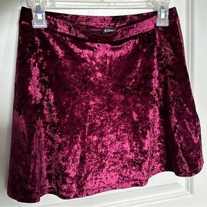 Express Mini Velvet Skirt
